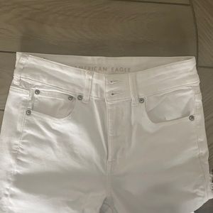 white bootcut jeans